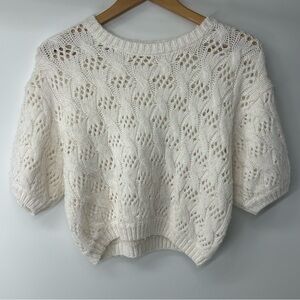 Saltwater LUXE Cream Knit Sweater Extra Small